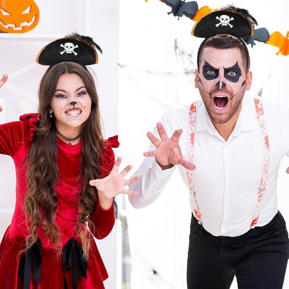 Pirate Skull Headband Halloween Costume Accessory Unisex Cosplay Party main image 9